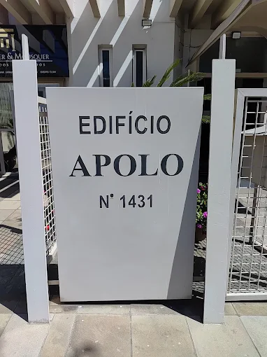 Placa de identificação do Edifício Apolo nº 1431